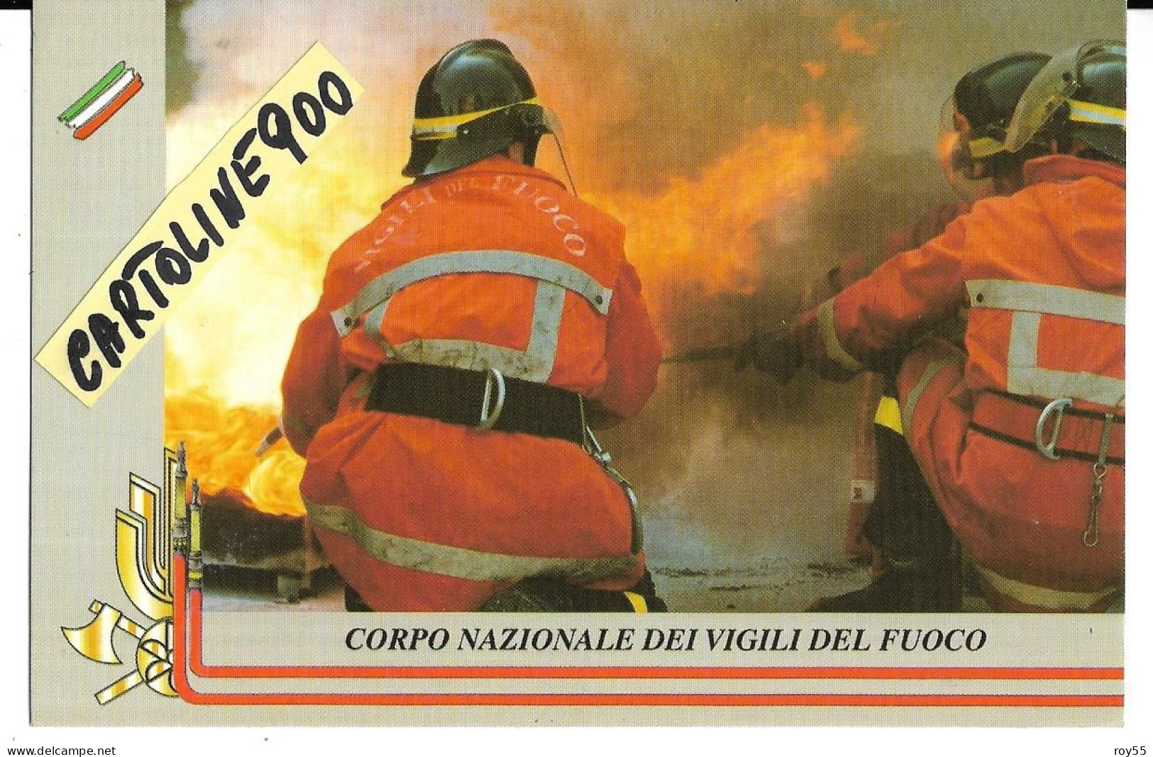 Pompieri Italia Corpo Nazionale Dei Vigili Del Fuoco Intervento Di Spegnimento 1999 (v.retro/annullo-poste) - Brandweer