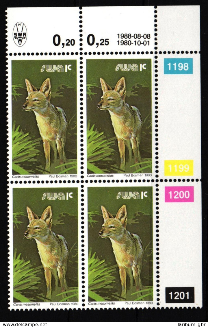 Südwestafrika 476 Y Postfrisch Viererblock / Wildtiere #IP551 - Namibië (1990- ...)