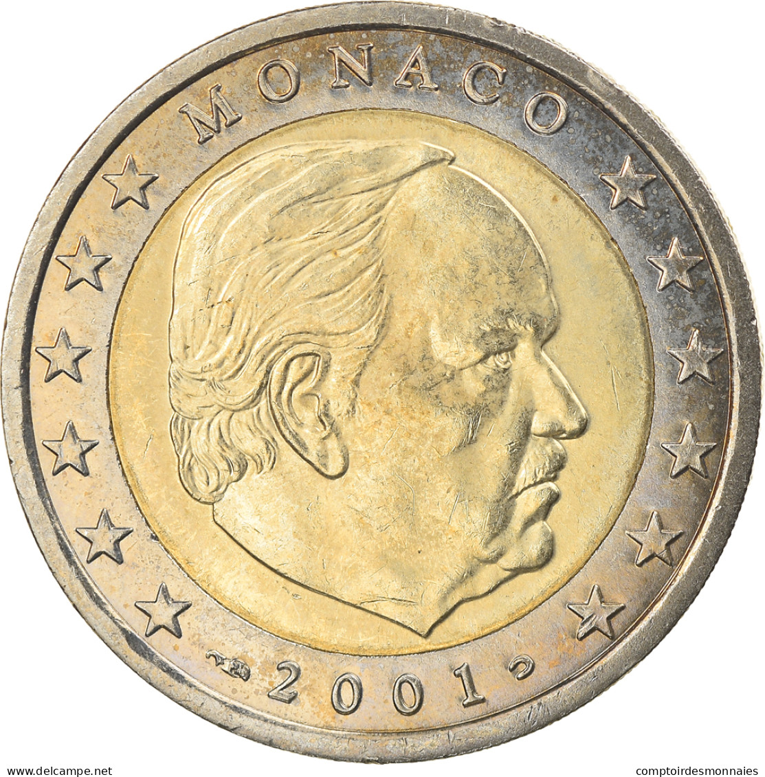 Monaco, 2 Euro, 2001, SPL, Bi-Metallic, KM:186 - Monaco