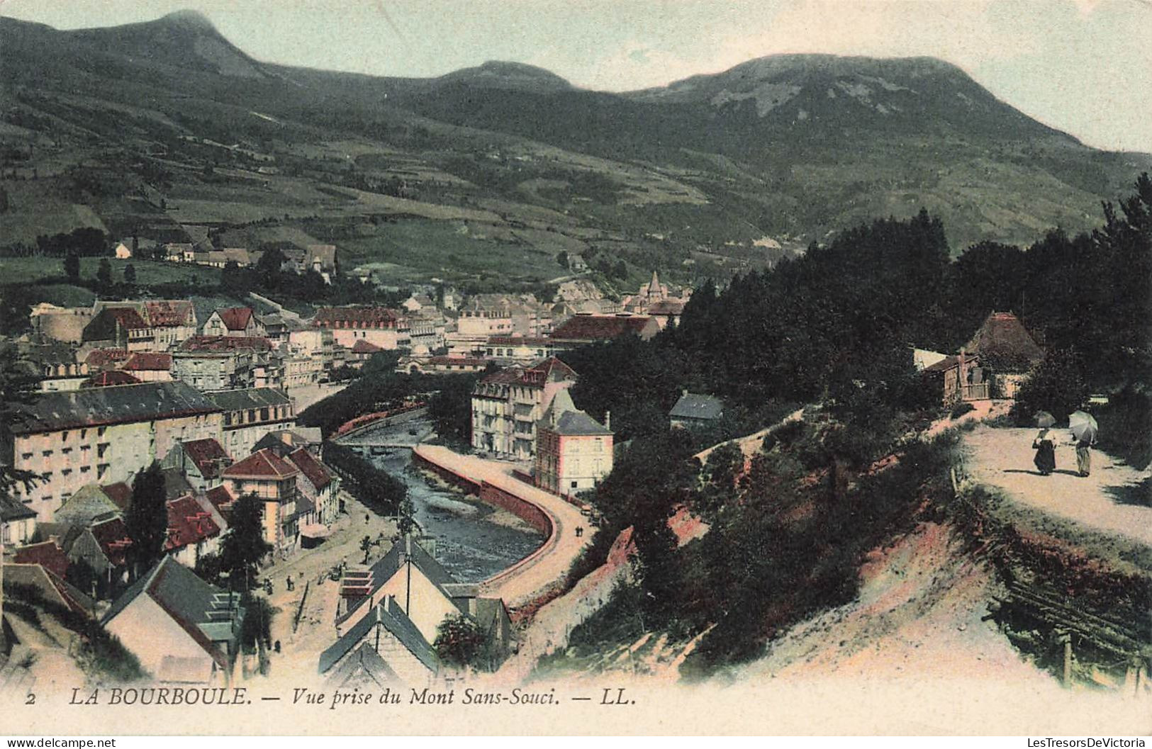 FRANCE - La Bourboule - Vue Prise Du Mont Sans Souci - L L - Une Partie De La Ville - Colorisé - Carte Postale Ancienne - La Bourboule