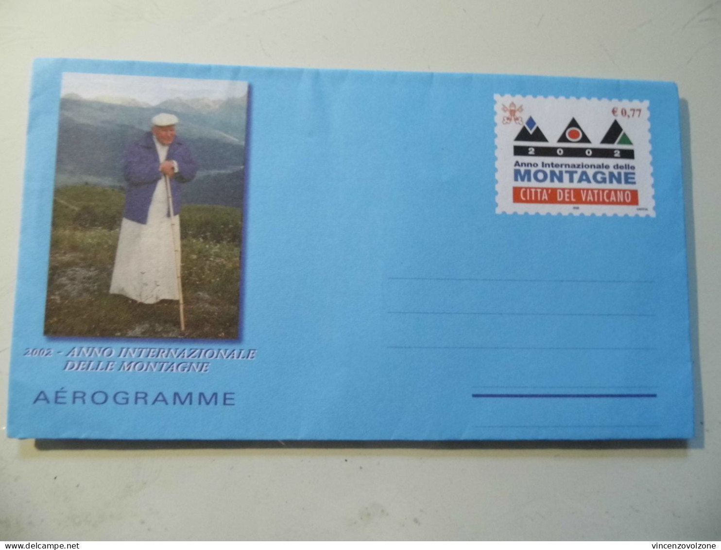 Aerogramma "2002 ANNO INTERNAZIONALE DELLE MONTAGNE" - Airmail