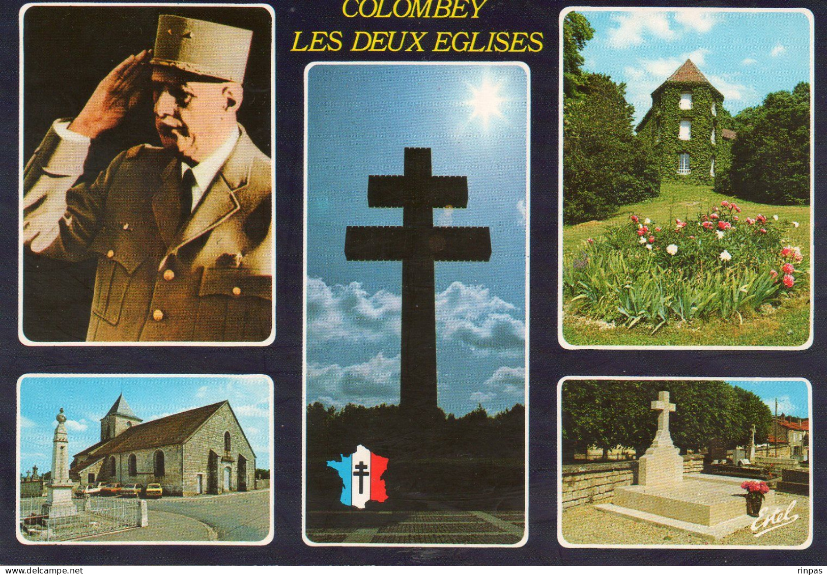 (52) COLOMBEY LES DEUX EGLISES, Mutivue  Mémorial, La Boisserie, Croix De Lorraine, Général De Gaulle  4209 W ( Ht Marne - Colombey Les Deux Eglises