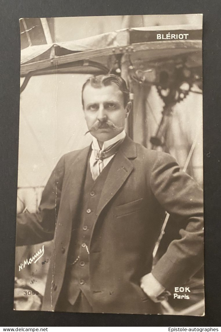 Louis BLÉRIOT – Pionnier Aviation - Carte Avec Signature Autographe – 1909 - Aviatori E Astronauti