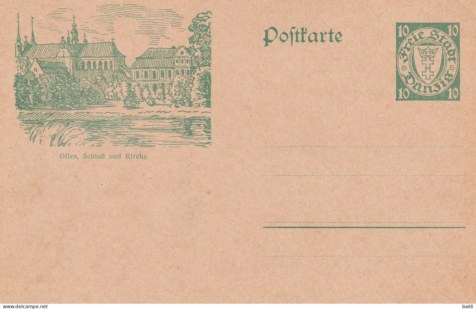 Danzig Entier Postal Illustré - Postal  Stationery