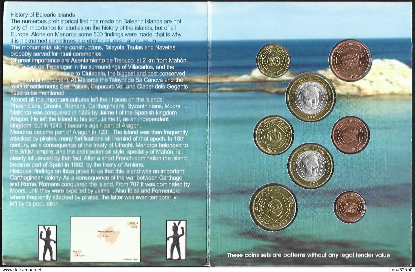 SERIE € ESSAIS 2004 . ILES BALEARES. - Private Proofs / Unofficial