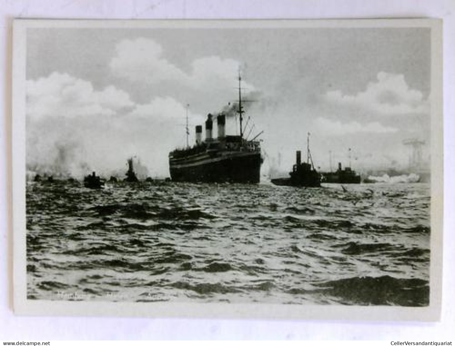 Postkarte: Hafen - Ausreise Von Hamburg - Ohne Zuordnung