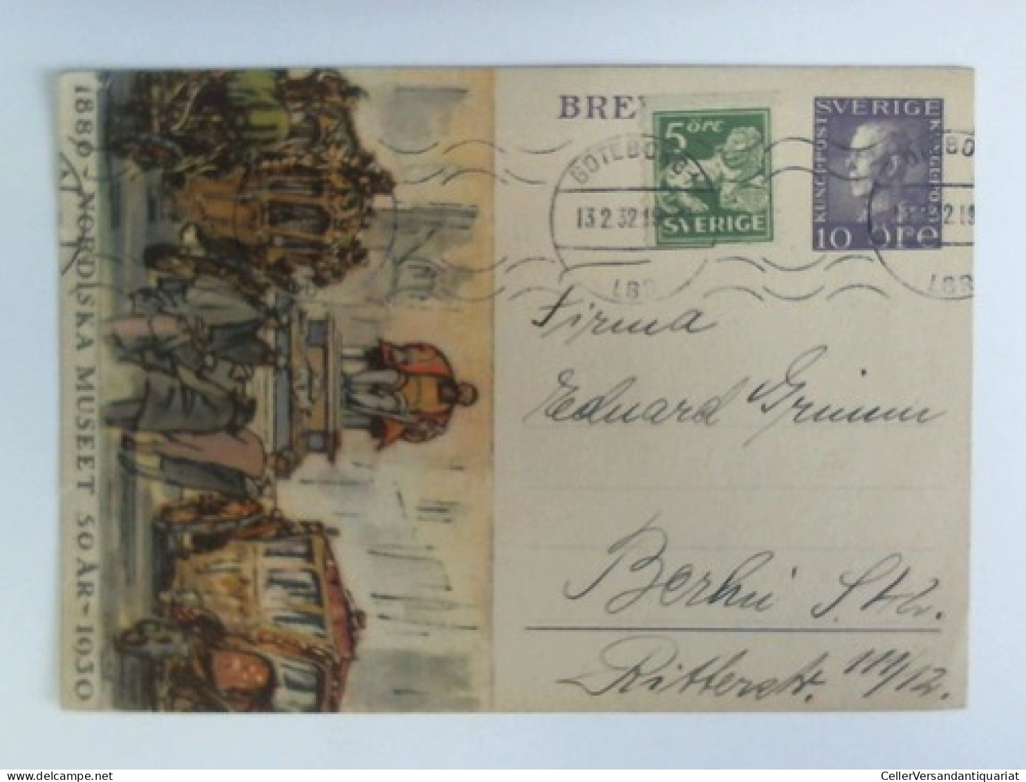 Postkarte: 1880 - Nordiska Museet 50 AR - 1930 Von Stockholm - Non Classés