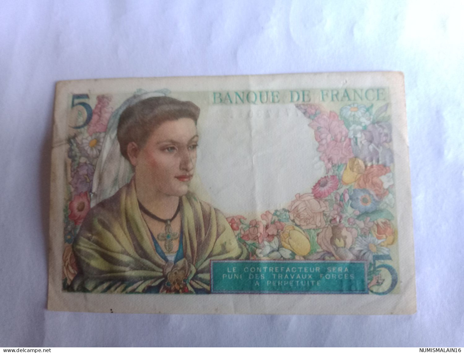 France - Billet De 5 Francs - Le Berger Du 30-10-1947-X.151 - 5 F 1943-1947 ''Berger''