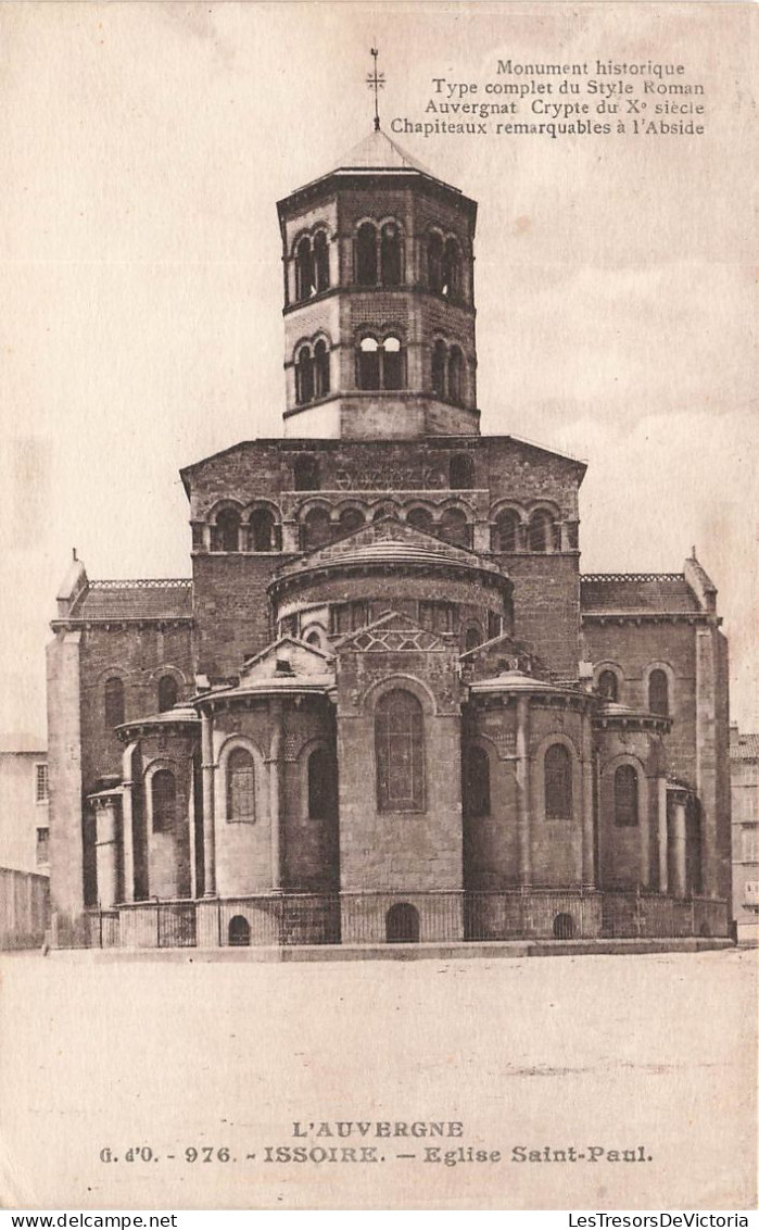 FRANCE - L'Auvergne - Issoire - Vue Sur L'église Saint Paul - Vue Générale - Carte Postale Ancienne - Issoire