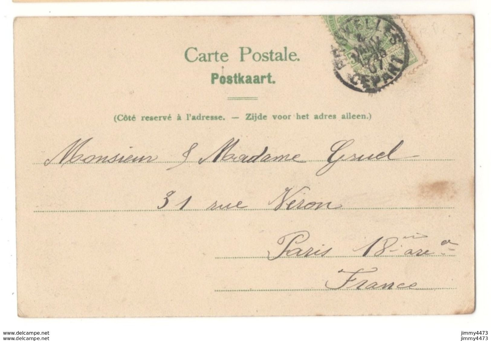 CPA - BRUXELLES En 1907 - Quai Aux Briques - N° 3025 - Edit. Wilhelm Hoffmann A. G. Dresde - Maritime