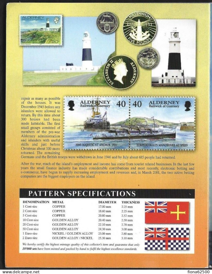 SERIE € ESSAIS 2004 . ALDERNAY . - Private Proofs / Unofficial