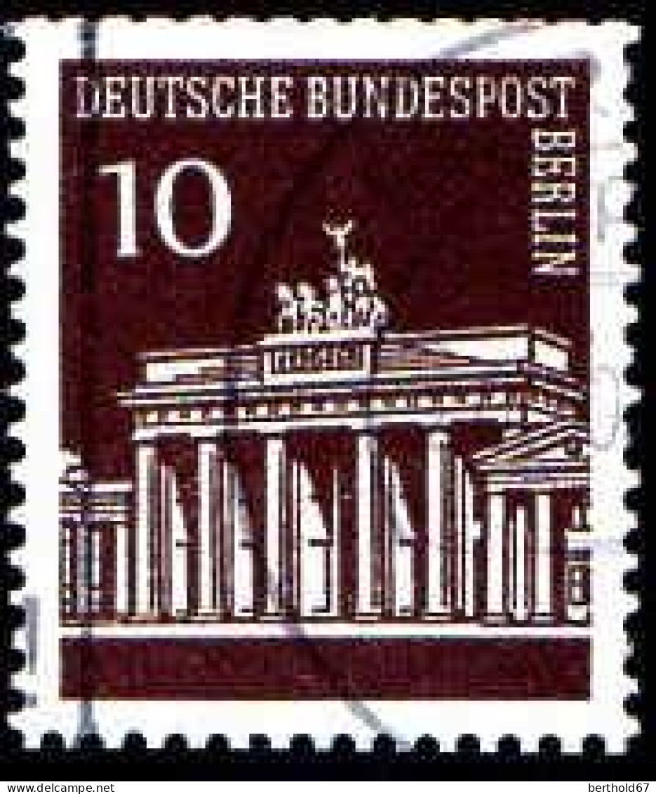 Berlin Poste Obl Yv:257/261 Porte De Brandenburg Berlin (Beau Cachet Rond) - Used Stamps