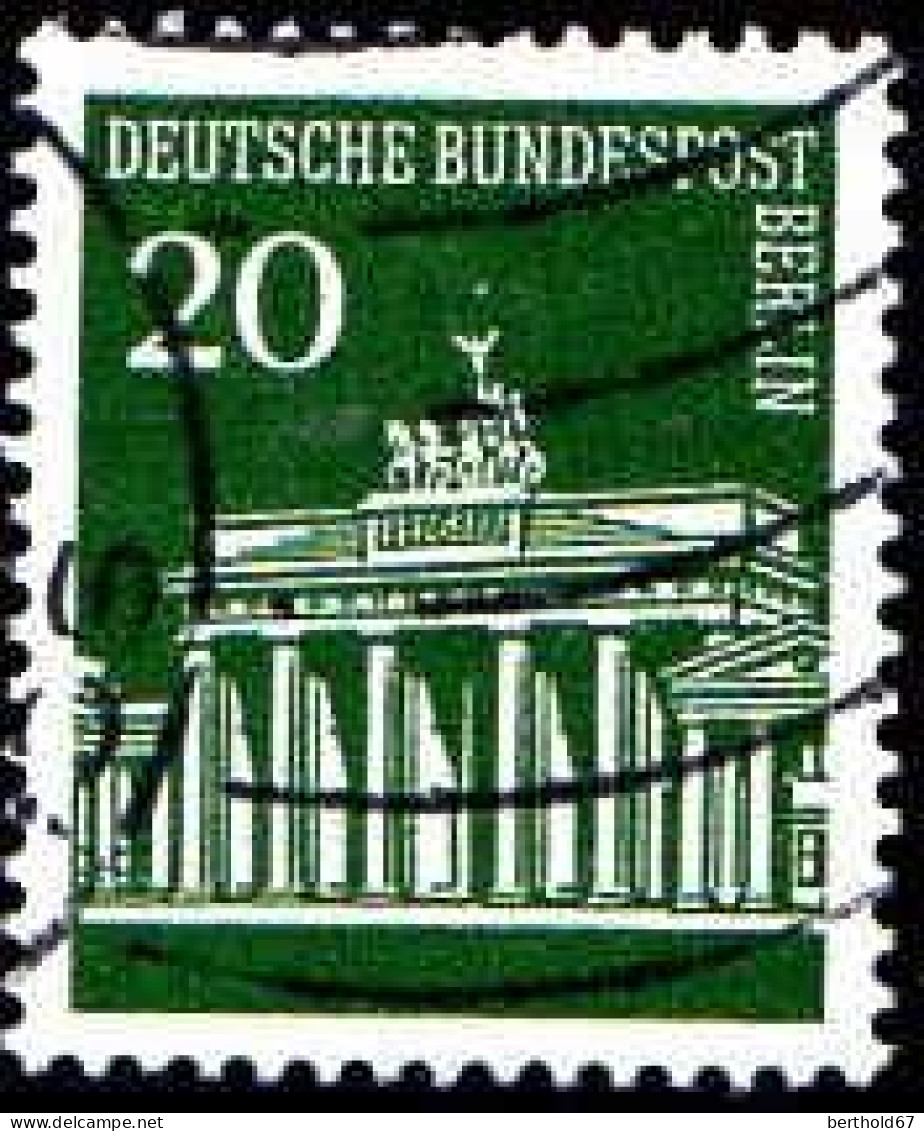 Berlin Poste Obl Yv:257/261 Porte De Brandenburg Berlin (Beau Cachet Rond) - Used Stamps