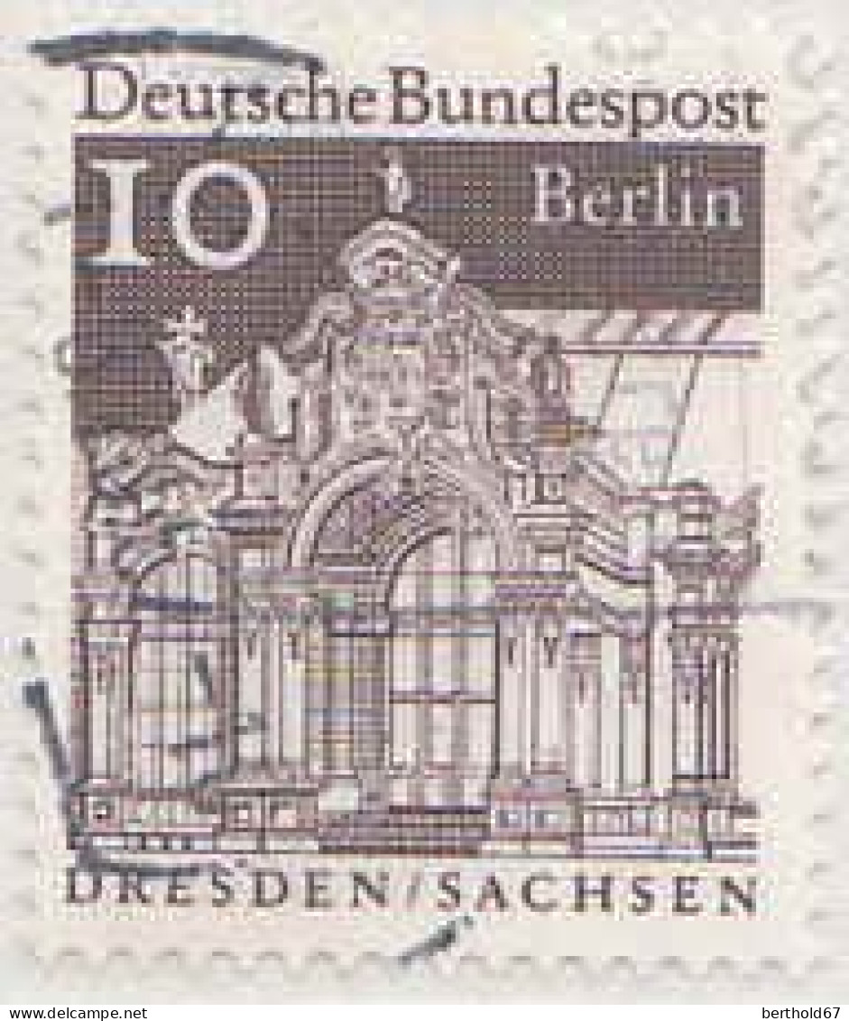 Berlin Poste Obl Yv:271/277A Edifices Allemands (cachet Rond) - Used Stamps