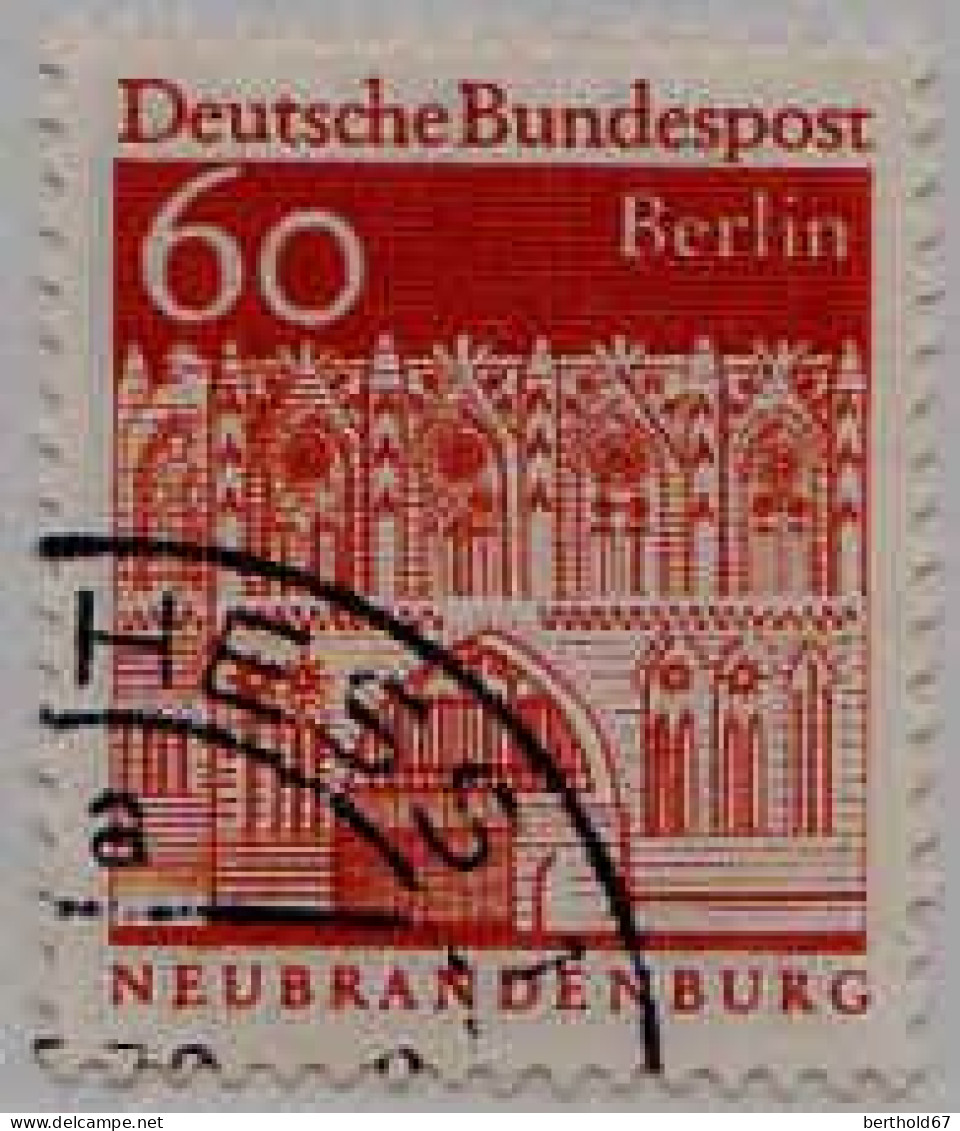 Berlin Poste Obl Yv:271/277A Edifices Allemands (cachet Rond) - Used Stamps