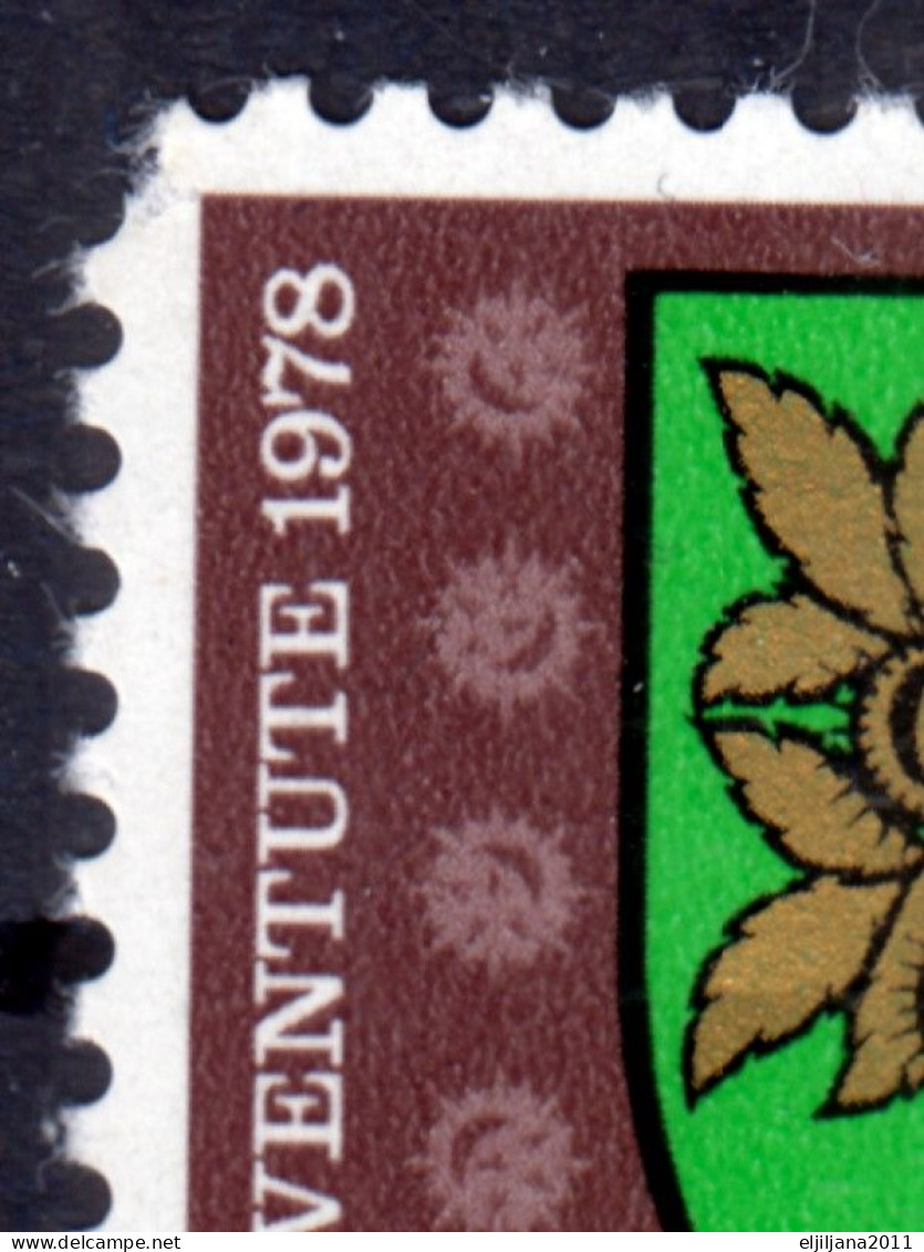 Switzerland / Helvetia / Schweiz / Suisse 1978 ⁕ Coats Of Arms, Pro Juventute Mi.1142-1145 ⁕ 4v MNH - Unused Stamps