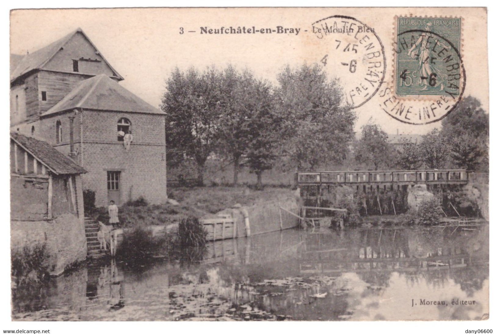 NEUFCHATEL EN BRAY - Le Moulin Bleu (carte Animée) - Neufchâtel En Bray