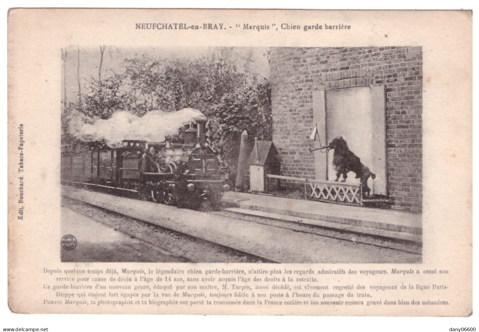 NEUFCHATEL EN BRAY "MARQUIS3 CHIEN GARDE BARRIERE (carte Animée) - Neufchâtel En Bray