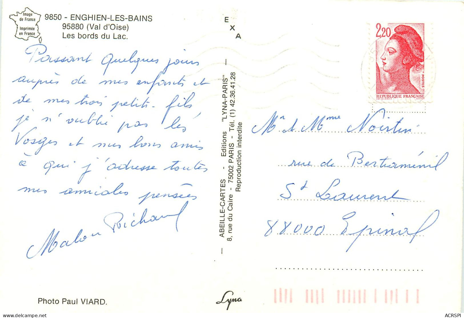Enghien Les Bains, Bords Du Lac (scan Recto-verso) KEVREN0126 - Saint Gratien