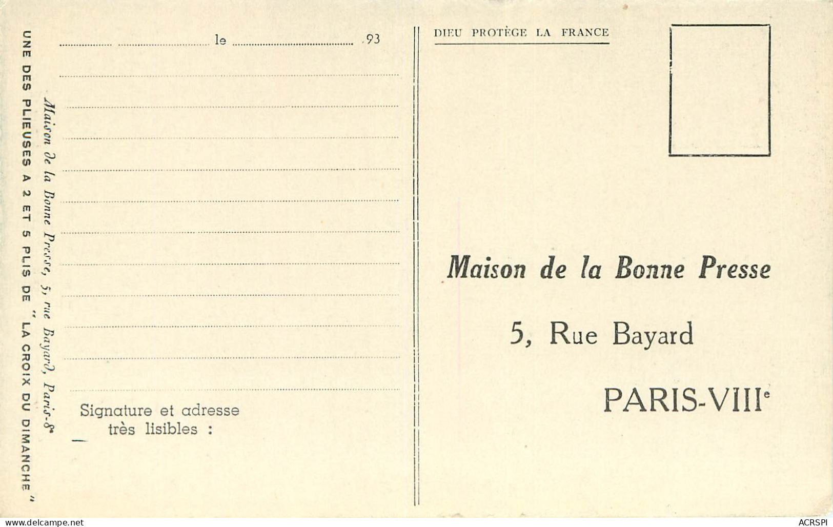 Paris, Maison De La Bonne Presse, Une Plieuse, La Croix Du Dimanche (scan Recto-verso) KEVREN0121 - Petits Métiers à Paris