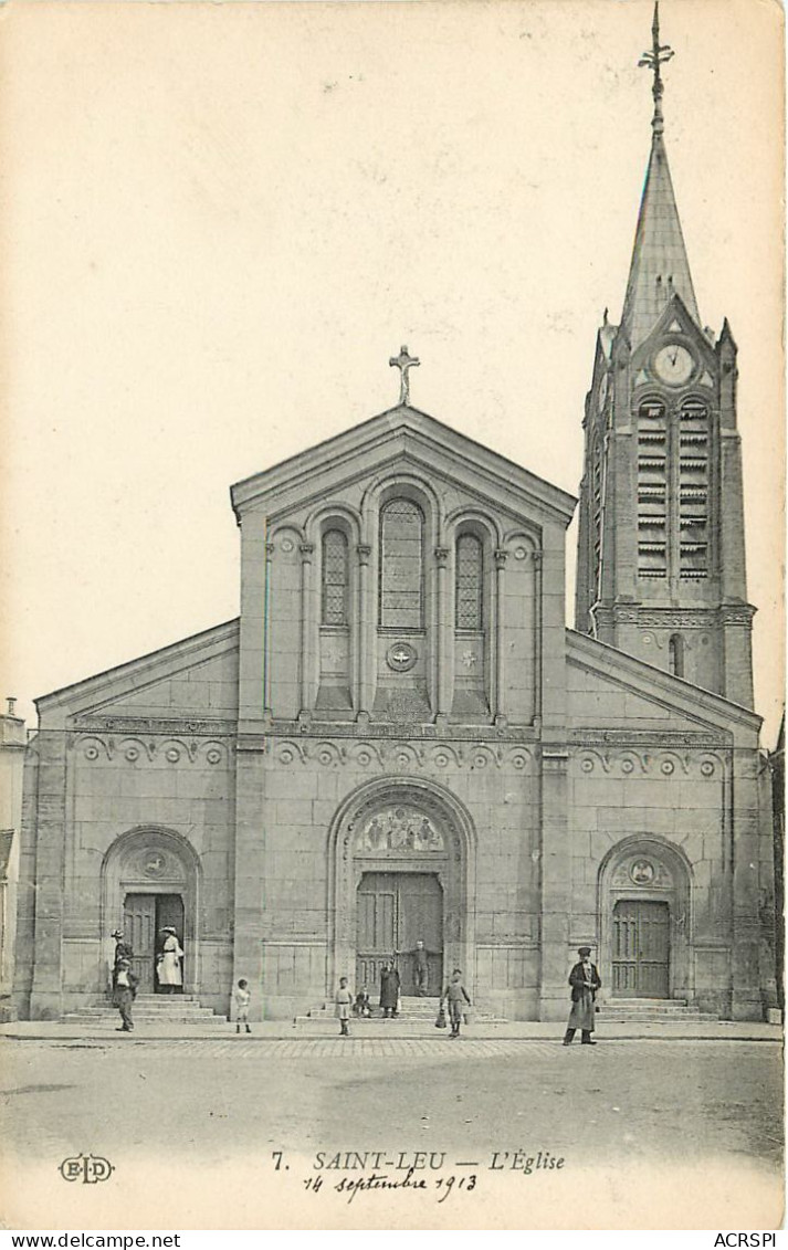 Saint Leu, L'Eglise (scan Recto-verso) KEVREN0118 - Saint Leu La Foret