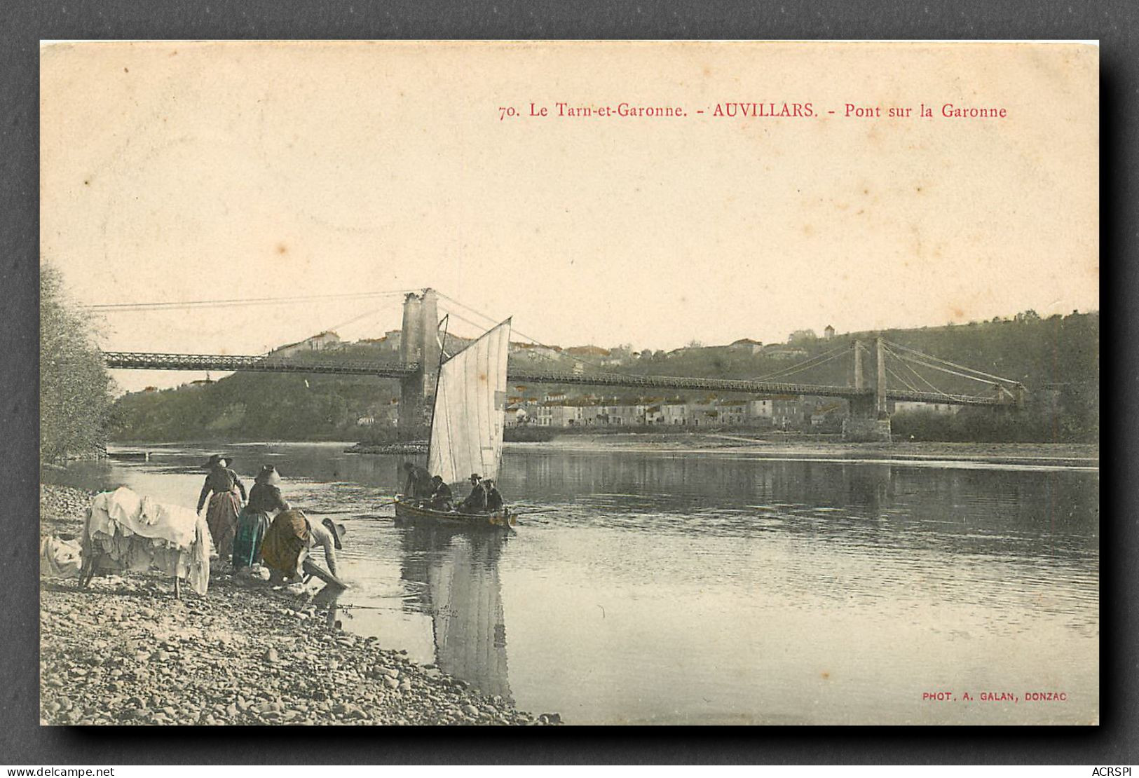 Auvillard, Pont Sur La Garonne (scan Recto-verso) KEVREN0152 - Auvillar