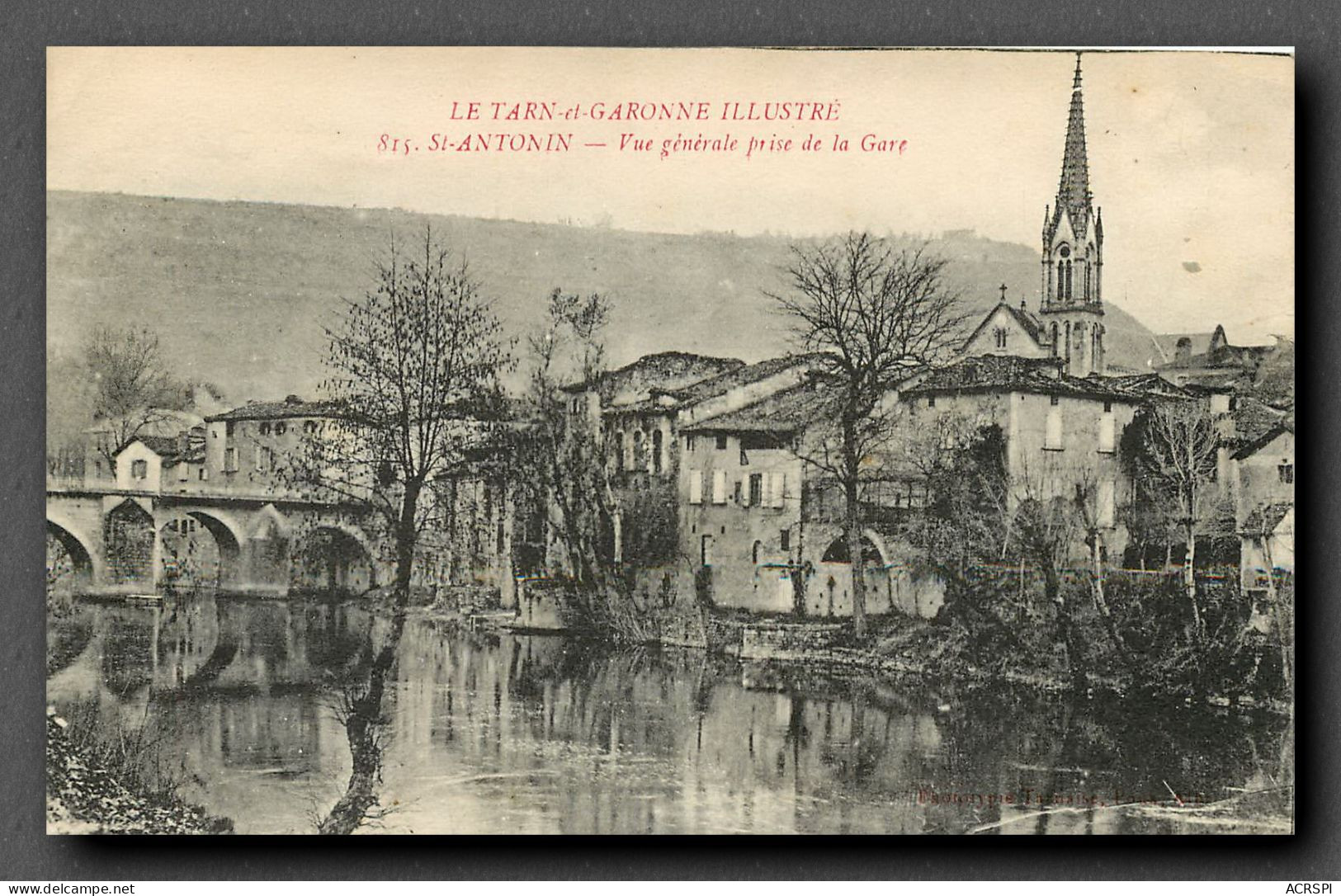 Saint Antonin, Le Pont Et L'Eglise, Vue Generale (scan Recto-verso) KEVREN0150 - Saint Antonin Noble Val