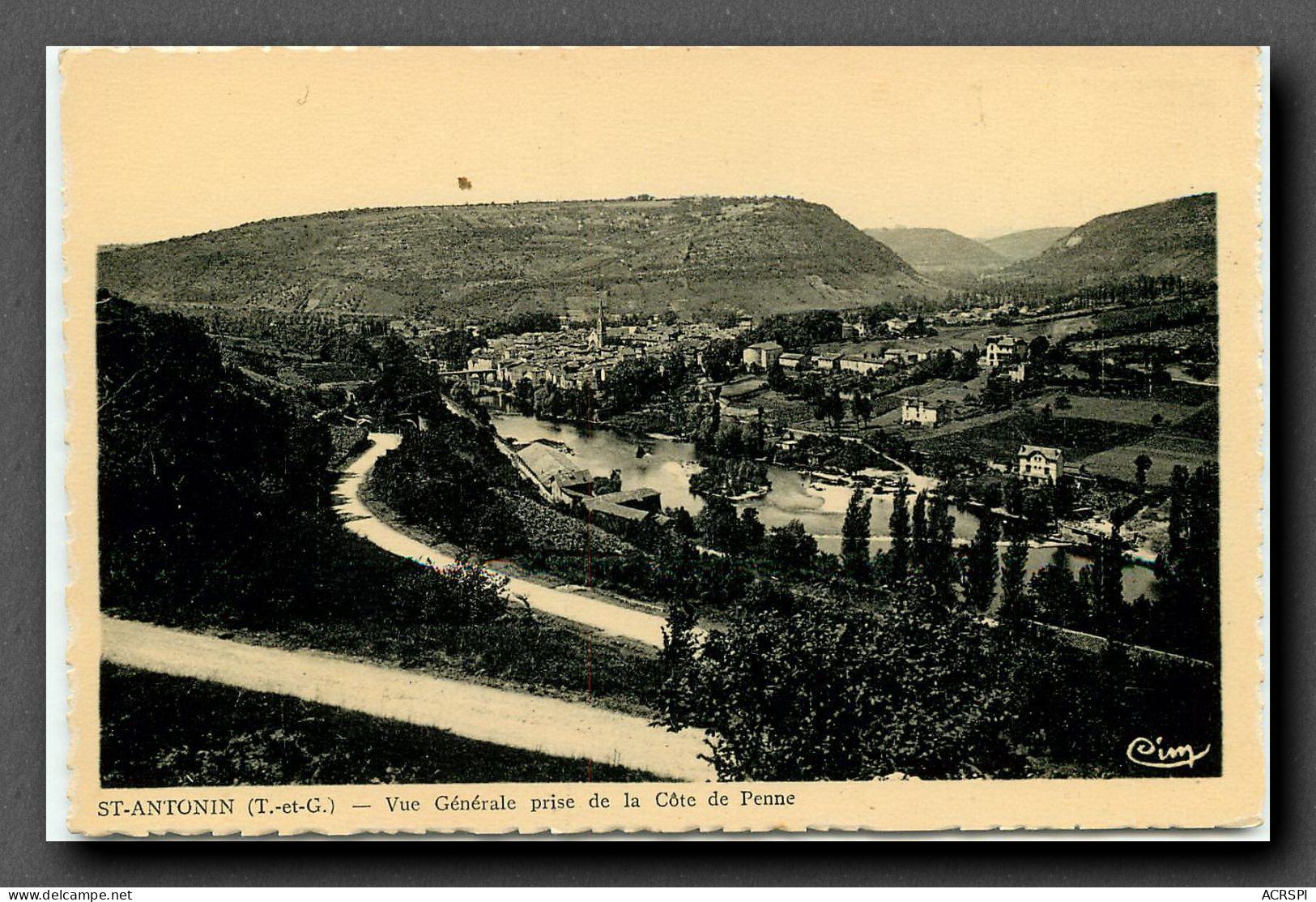 Saint Antonin, Vue Generale Prise De La Cote De Penne (scan Recto-verso) KEVREN0150 - Saint Antonin Noble Val