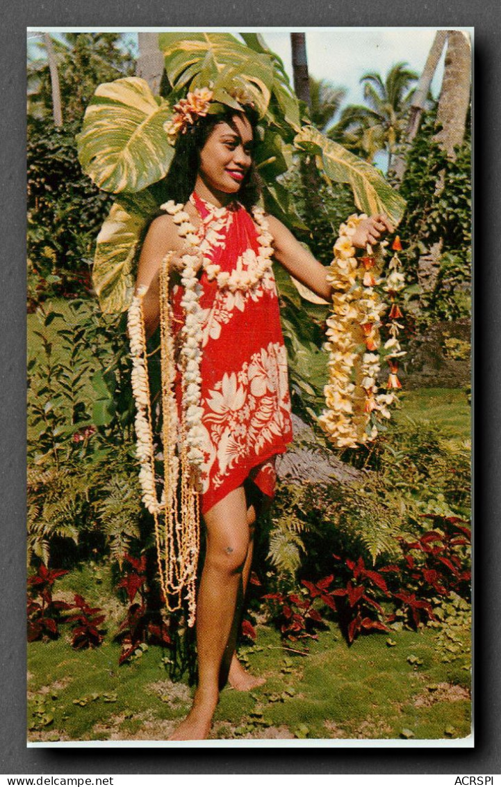  Tahiti, Manava, La Bienvenue Par Une Ravissante Tahitienne (scan Recto-verso) KEVREN0145 - Polynésie Française