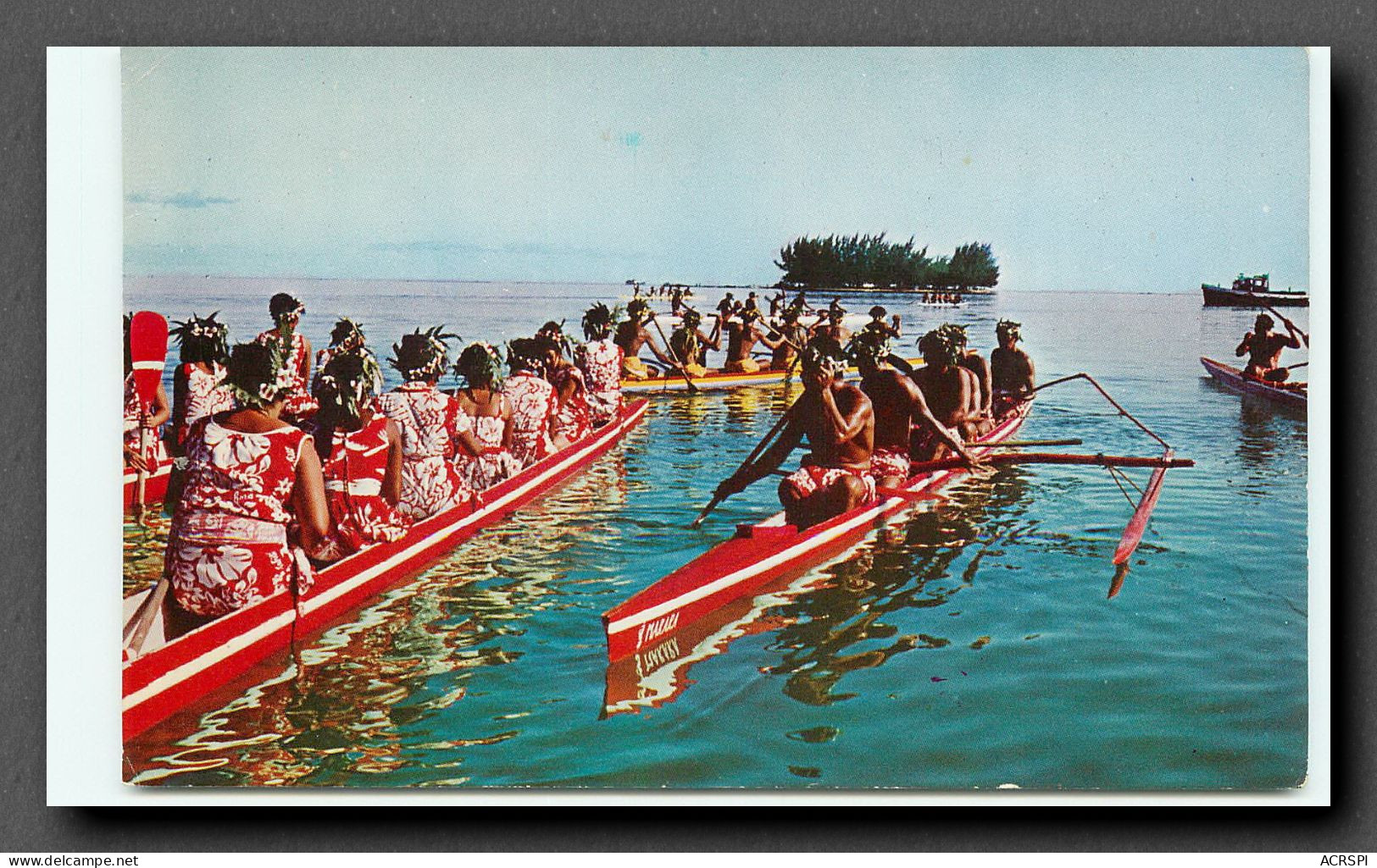  Tahiti, Course De Pirogues Au 14 Juillet (scan Recto-verso) KEVREN0145 - Polynésie Française