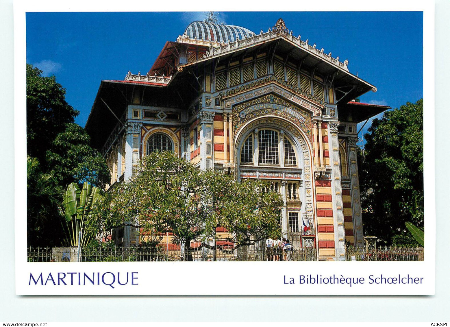 Martinique, Fort De France, Bibliotheque Schoelcher (scan Recto-verso) KEVREN0141 - Fort De France