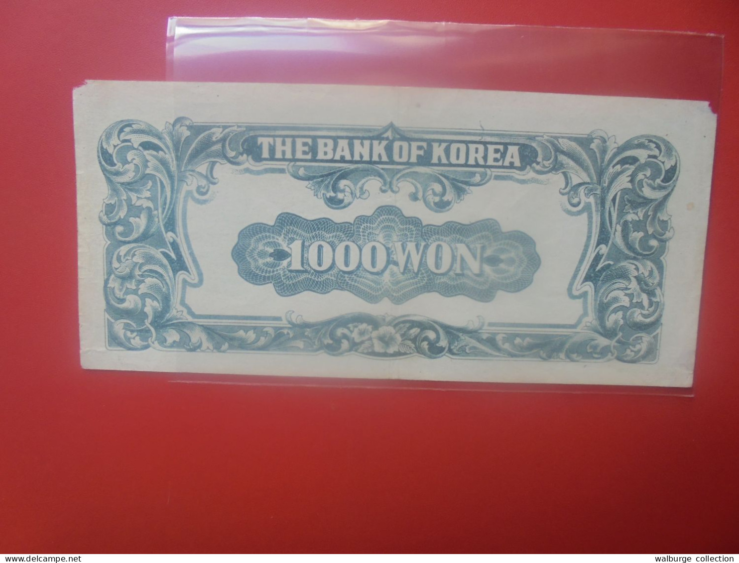 COREE (Sud) 1000 WON (1950) Circuler + Coins Abimés (B.33) - Korea (Süd-)