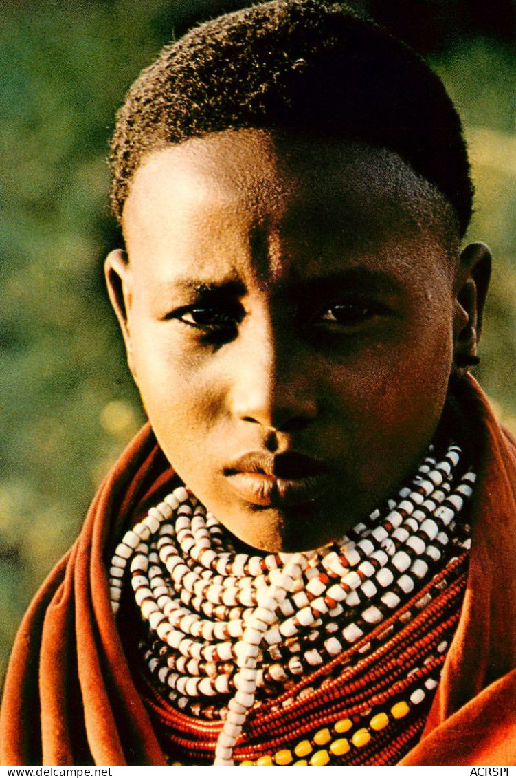 AFRIQUE TRIBES OF KENYA Borana Boy Portrait Jeune H Carte Vierge Non Voyagé   (scan Recto-verso) KEVREN0175 - Kenya