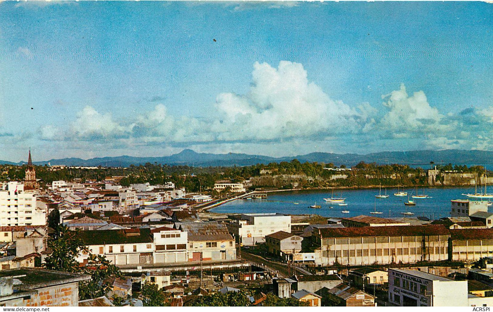 Martinique Fort De France Cathedrale Fort St Louis Baie Des Flamands Felix ROSE ROSETTE (scan Recto-verso) KEVREN0165 - Fort De France