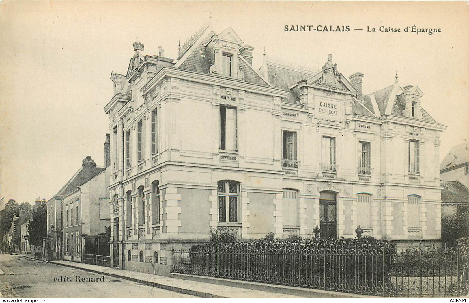 Saint Calais, Caisse D'épargne (scan Recto-verso) KEVREN0199 - Saint Calais