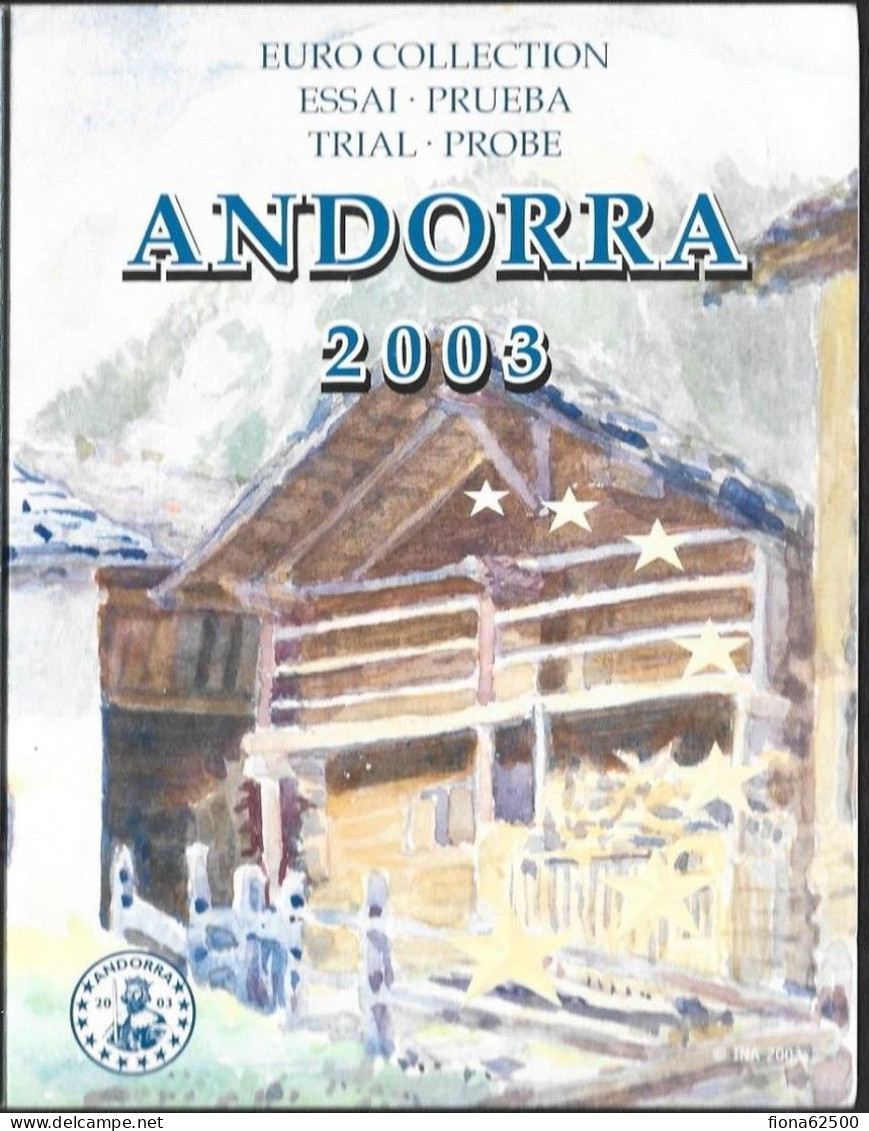 SERIE € ESSAIS 2003 . ANDORRE . - Privatentwürfe