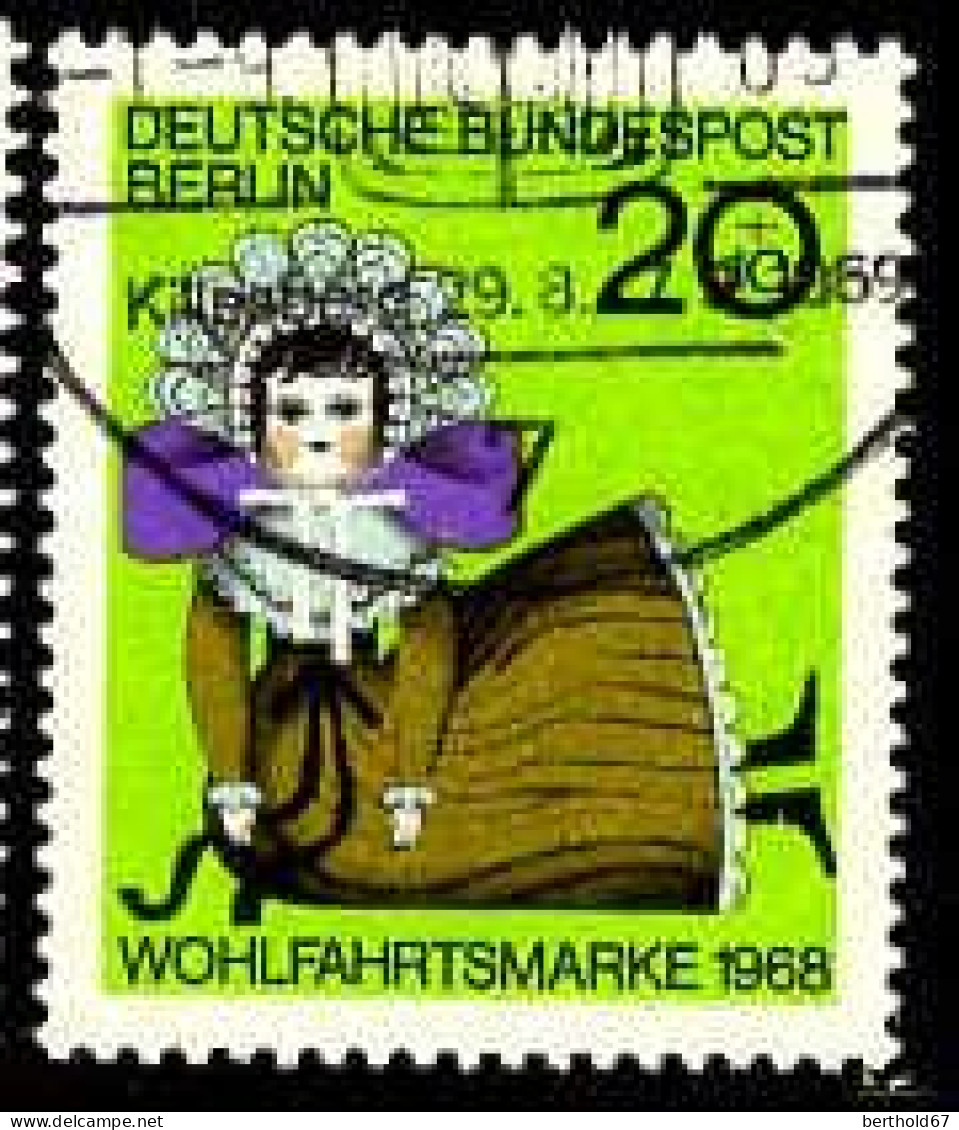 Berlin Poste Obl Yv:298 Mi:323 Wohlfahrtsmarke Poupée Vers 1850 (Beau Cachet Rond) - Used Stamps