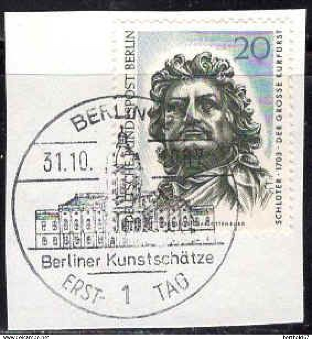 Berlin Poste Obl Yv:279 Mi:304 Der Grosse Kurfürst Fdc Sur Fragment (TB Cachet à Date) - Andere & Zonder Classificatie