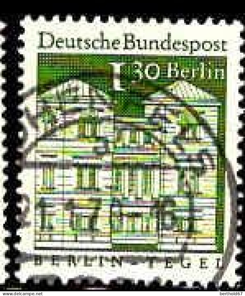 Berlin Poste Obl Yv:277A Mi:284 Schloss Berlin Tegel (TB Cachet Rond) - Oblitérés