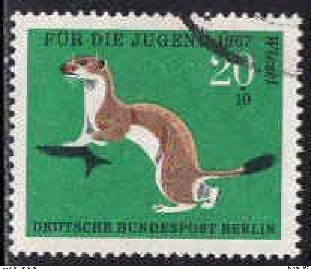 Berlin Poste Obl Yv:268 Mi:300 Für Die Jugend Wiesel (cachet Rond) - Oblitérés