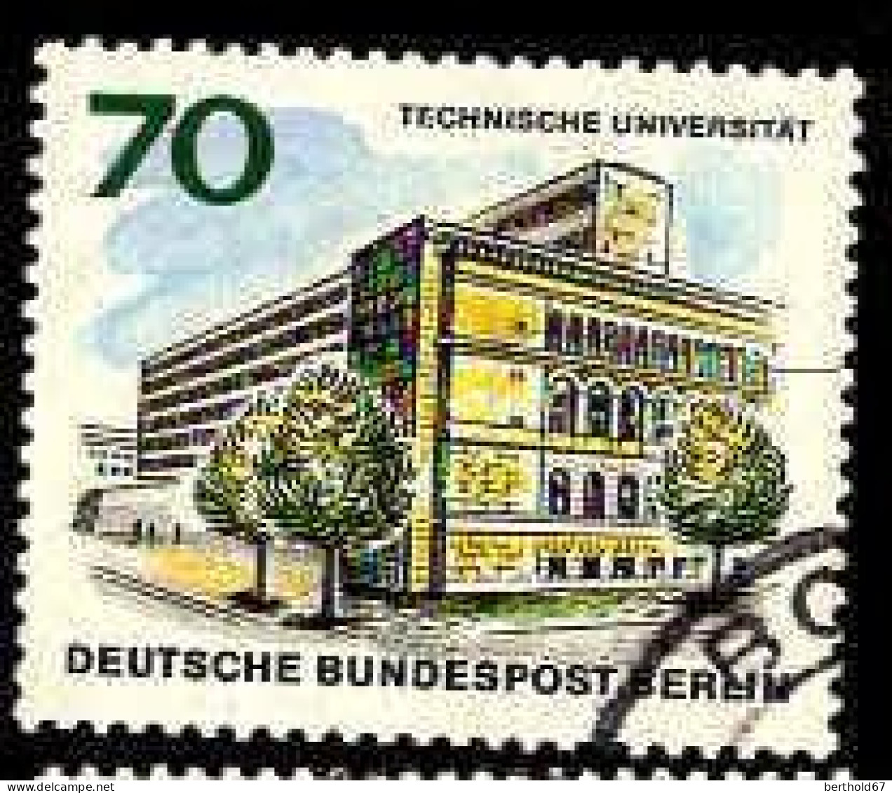 Berlin Poste Obl Yv:237 Mi:261 Technische Universität (cachet Rond) - Usados