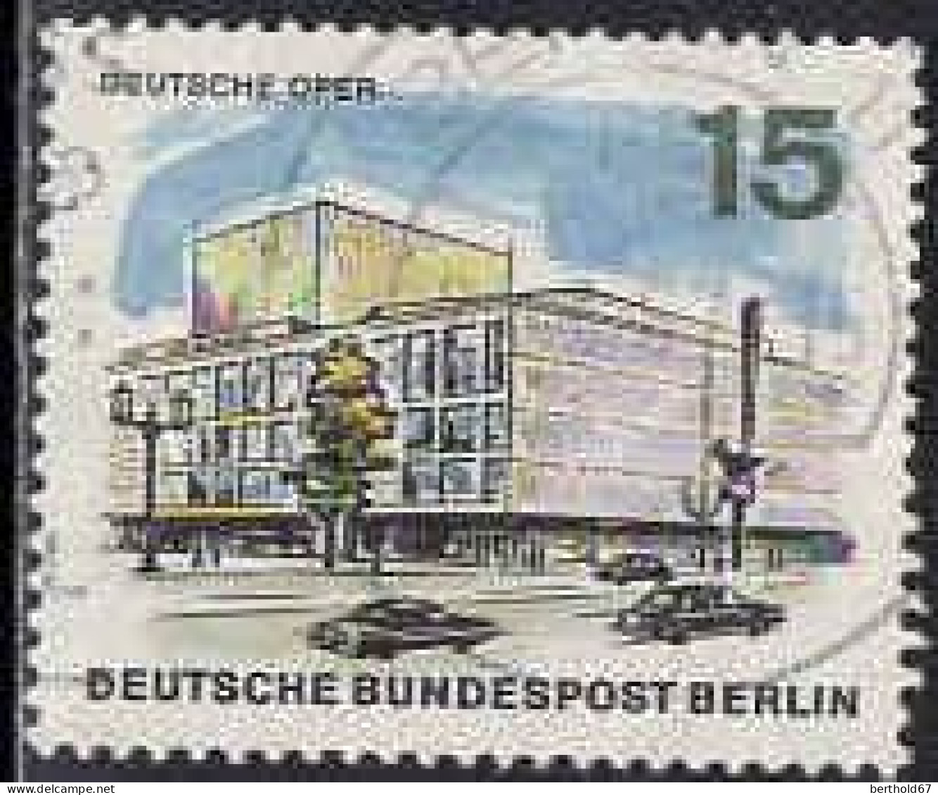 Berlin Poste Obl Yv:231 Mi:255 Deutsche Oper (Beau Cachet Rond) - Usati