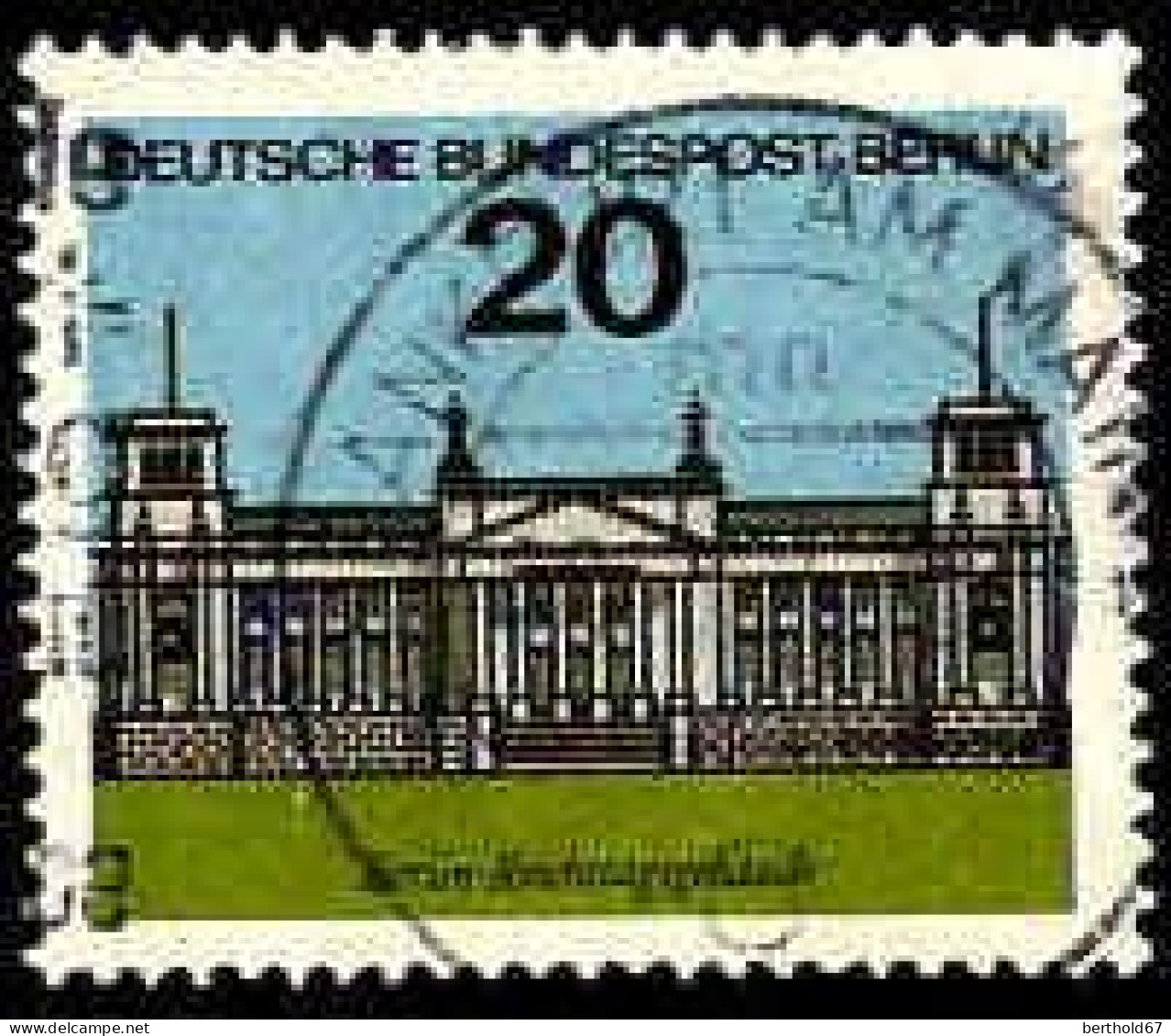 Berlin Poste Obl Yv:213 Mi:236 Berlin-Reichstagsgebäude (TB Cachet Rond) - Usati
