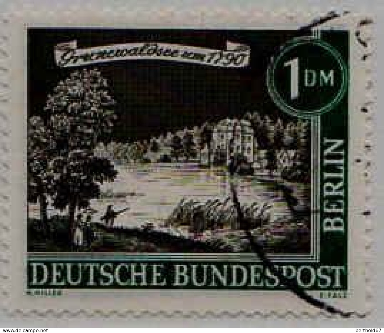 Berlin Poste Obl Yv:207 Mi:229 Grünewaldsee Um 1790 (Beau Cachet Rond) - Used Stamps