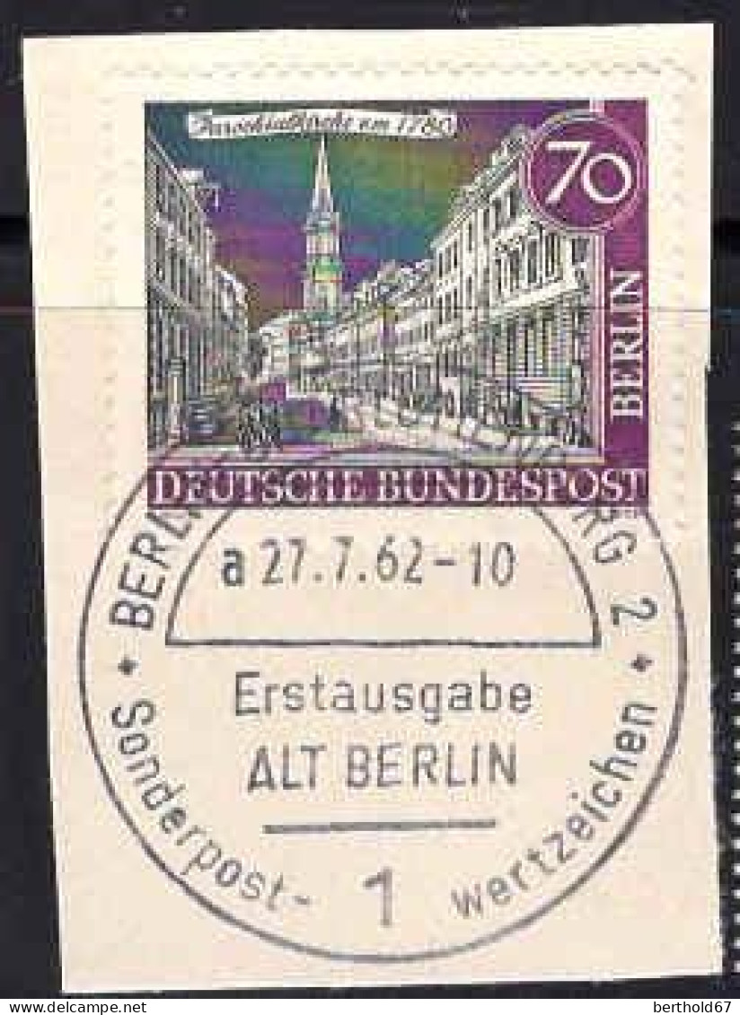 Berlin Poste Obl Yv:204 Mi:226 Parochialkirche Um 1780 (TB Cachet à Date) Sur Fragment - Used Stamps
