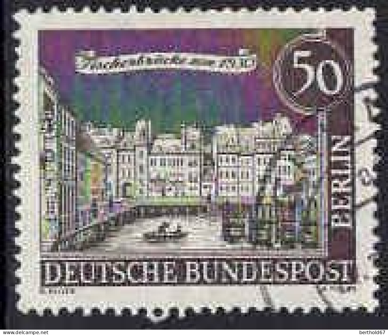 Berlin Poste Obl Yv:202 Mi:224 Fischerbrüke Um 1830 (Beau Cachet Rond) - Used Stamps