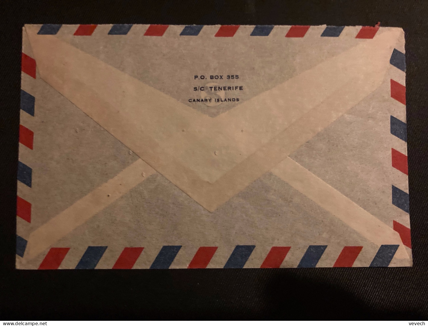 LETTRE Par Avion Pour La FRANCE TP FRANCO 3p OBL.HEXAGONALE 24 MAY 57 CORREO AEREO SANTA CRUZ DE TENERIFE - Lettres & Documents