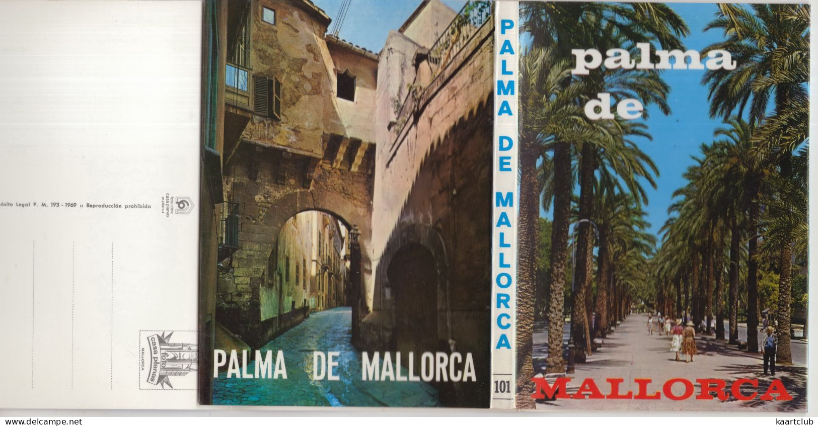 Leporello  Palma De Mallorca  - (Baleares, Espana/Spain) - 101 - (4 Postcards + 2 Cards) - Palma De Mallorca