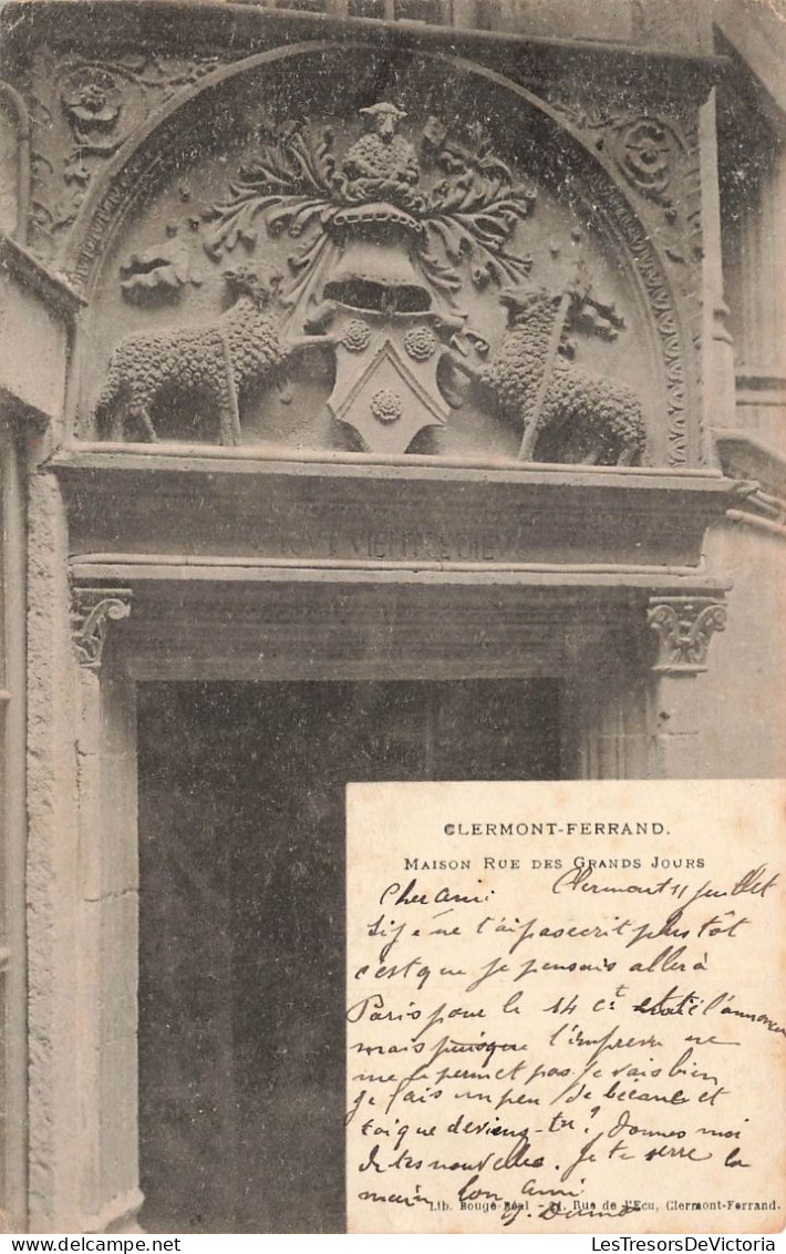 FRANCE - Clermont Ferrand - Maison Rue Des Grands Jours - Vue Sur Une Entrée - Carte Postale Ancienne - Clermont Ferrand