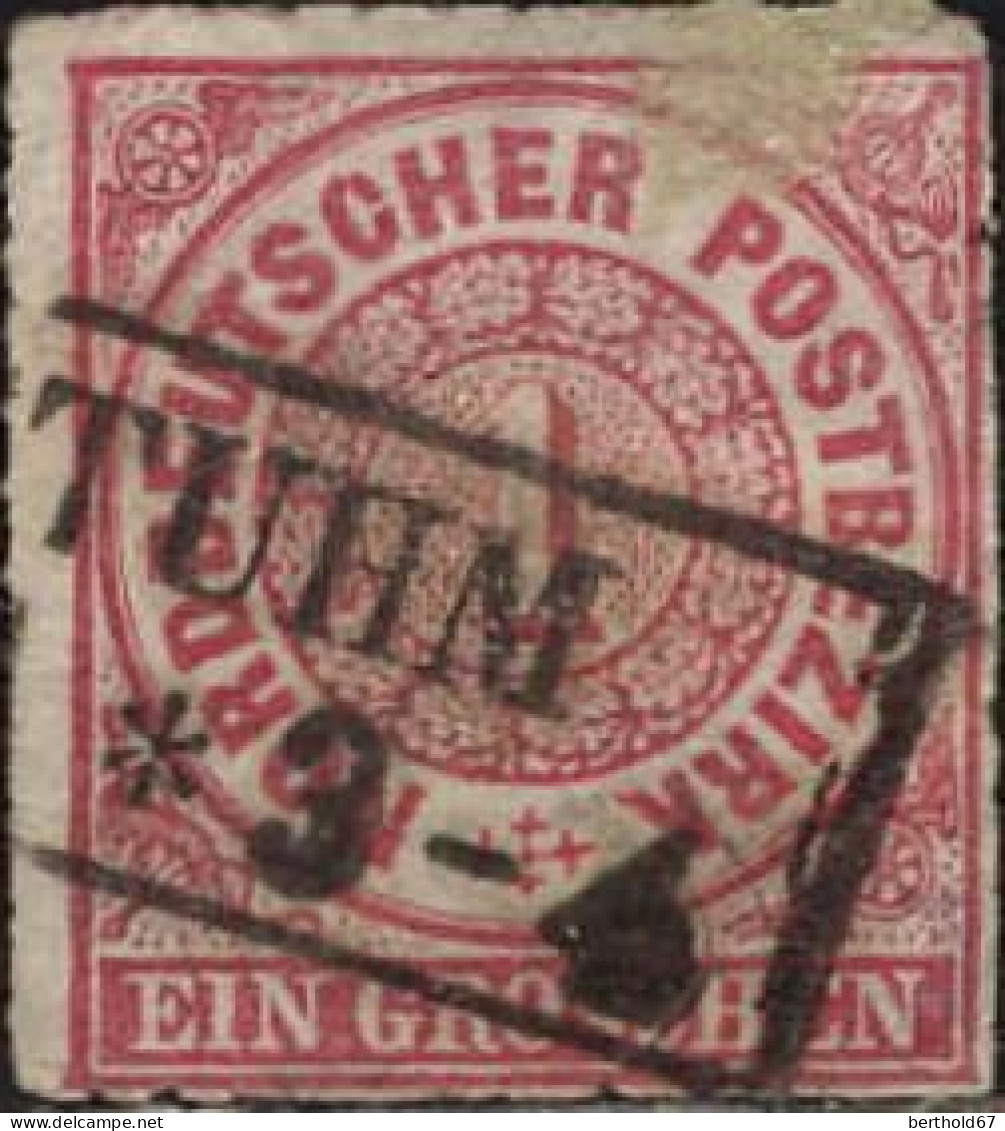 Allemagne Etats (Confédération De L'Allemagne Du Nord) Poste Obl Yv: 4 Mi:4 Chiffre (TB Cachet Rond) - Used